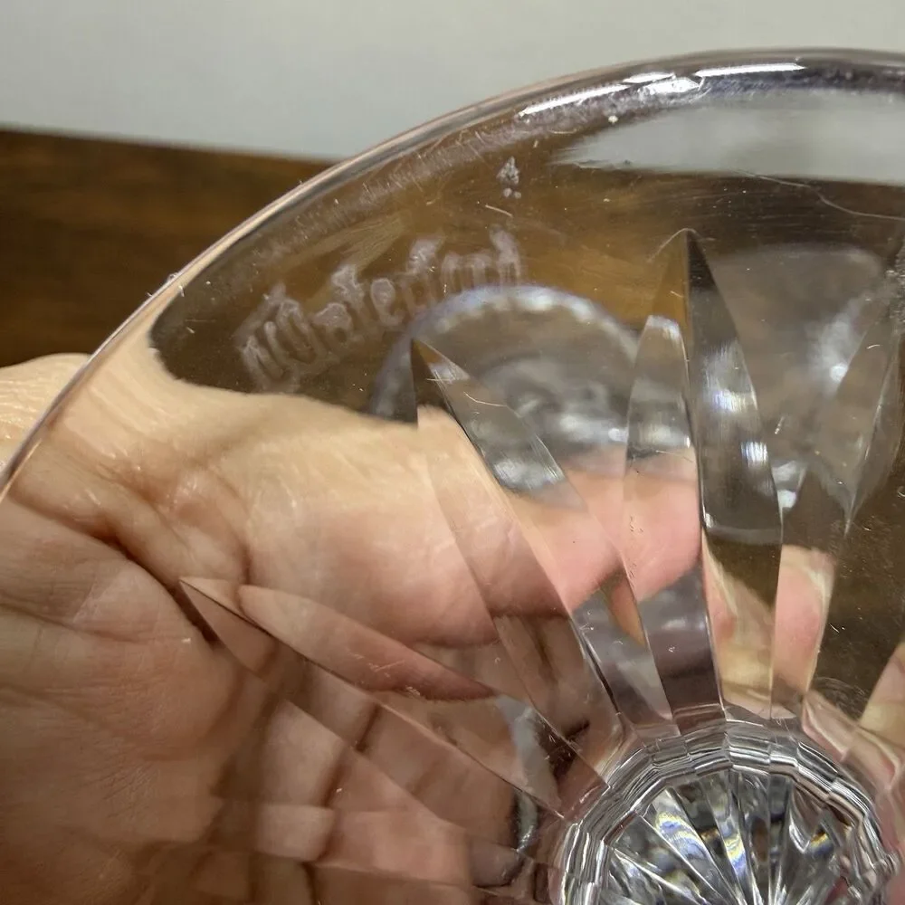 Pair Waterford Crystal Eileen Carina Candleholder 5.5” Candlestick Romantic